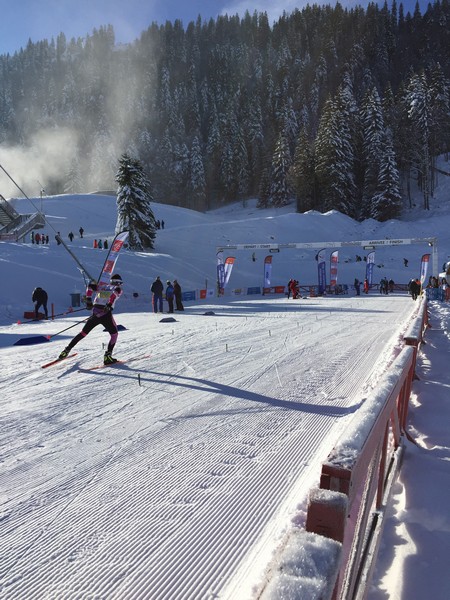 Irati Cuadrado y Lander Martin en el Tour de Ski de Premanon